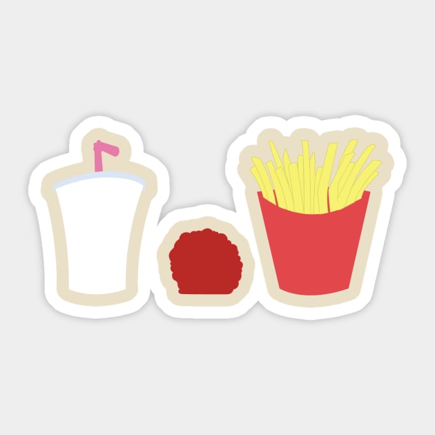 Minimalist Aqua Teen Hunger Force - ATHF Sticker by Tyler Haddad